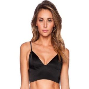 T by ALEXANDER WANG Stretch Satin Bralette (US8)